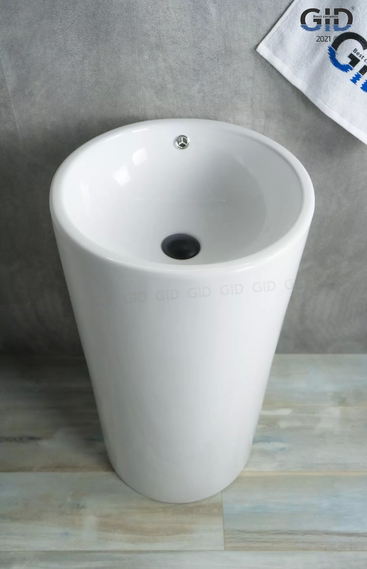 Раковина напольная 46см Gid Nb163 белый