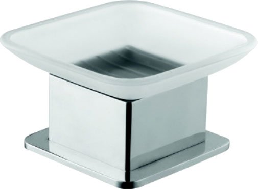 Мыльница Bemeta Plaza 140108191 Хром/Прозрачный