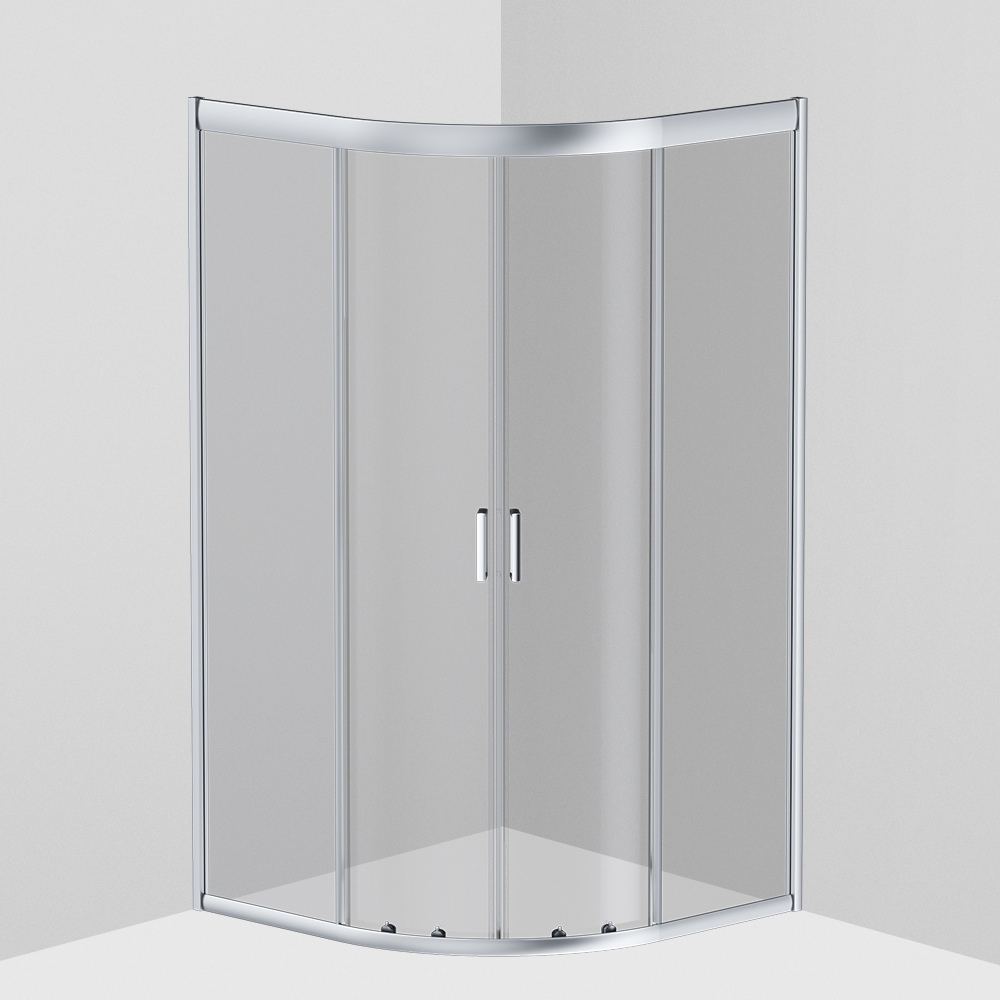 Душевой угол Am.Pm Gem 100x100x190 профиль хром, стекло прозрачное