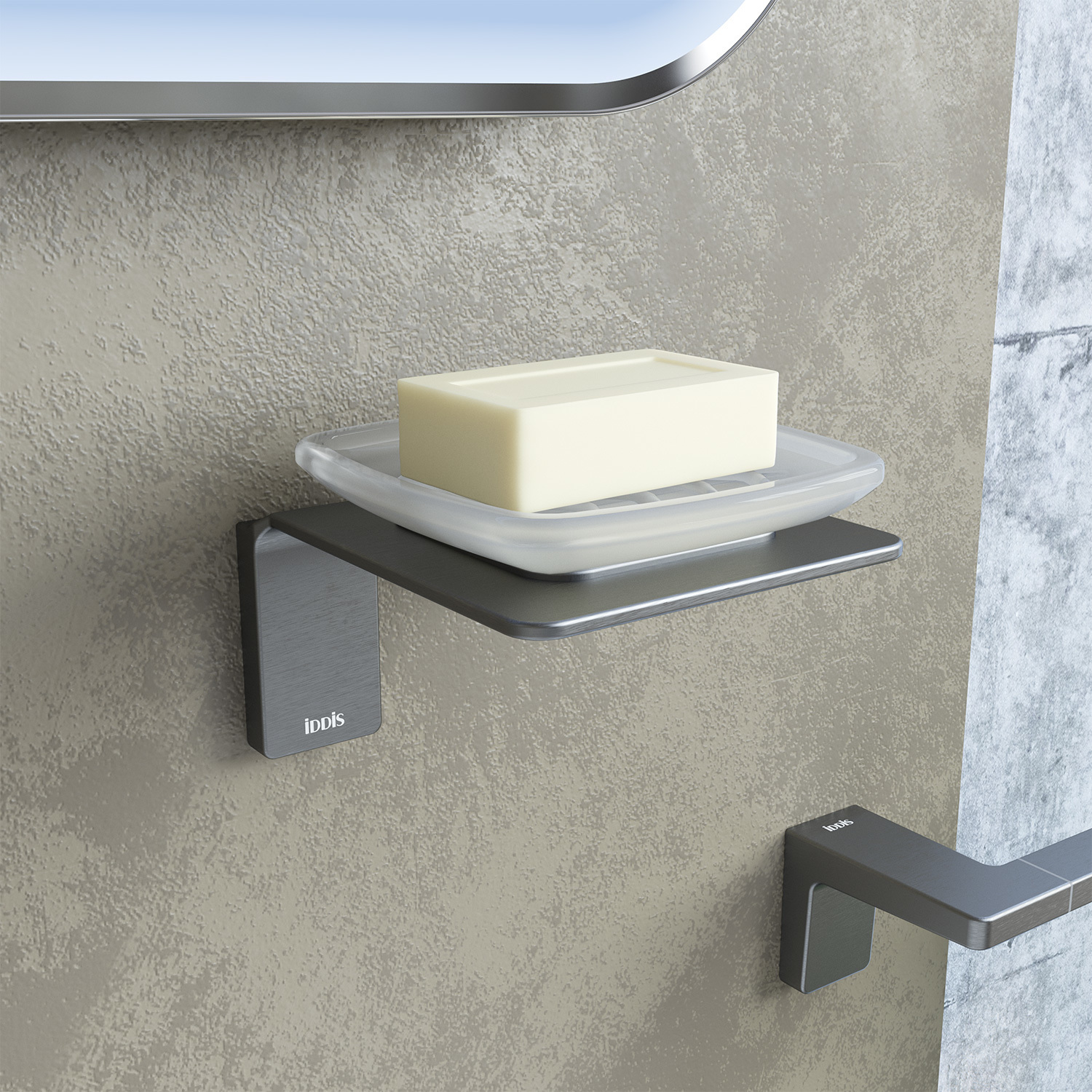 Мыльница для ванной IDDIS Slide SLIGMG0i42 графит