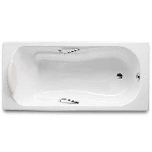 Чугунная ванна Roca Haiti 2332G000R 150х80 см с отверстиями для ручек