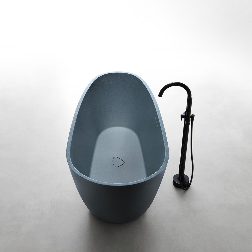 Ванна из искусственого камня ABBER Dortmund AM9911G серая