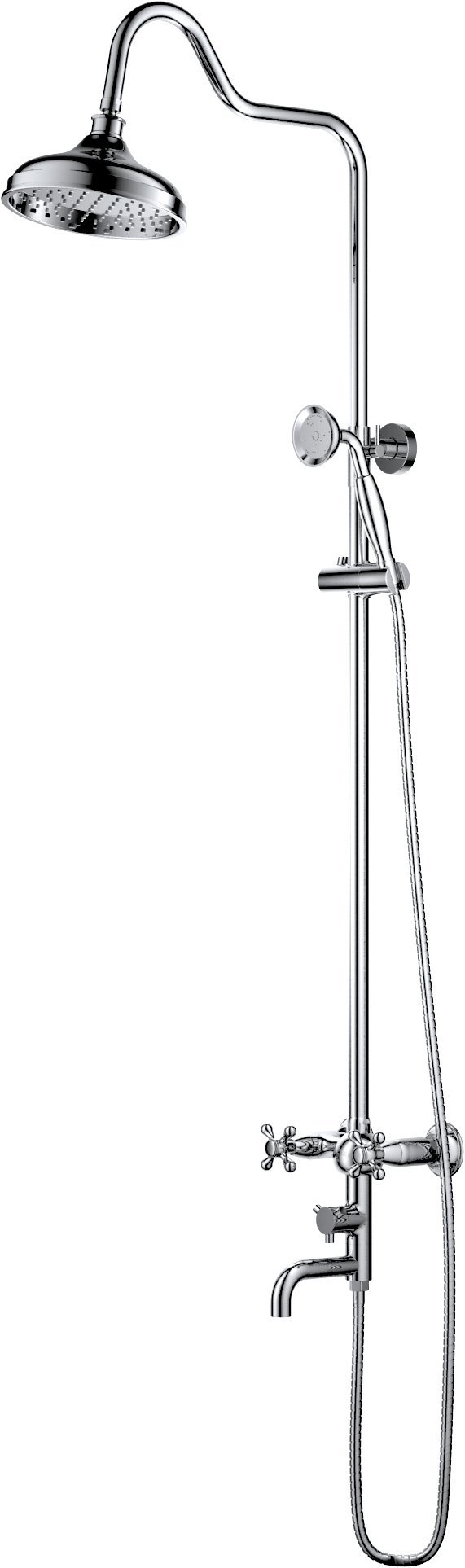 Душевая стойка D&K Hessen.Hercules DA1424741D08 хром