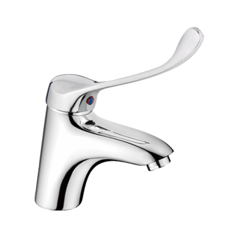 Смеситель для раковины с хирурнической ручкой Haiba HB1054, хром