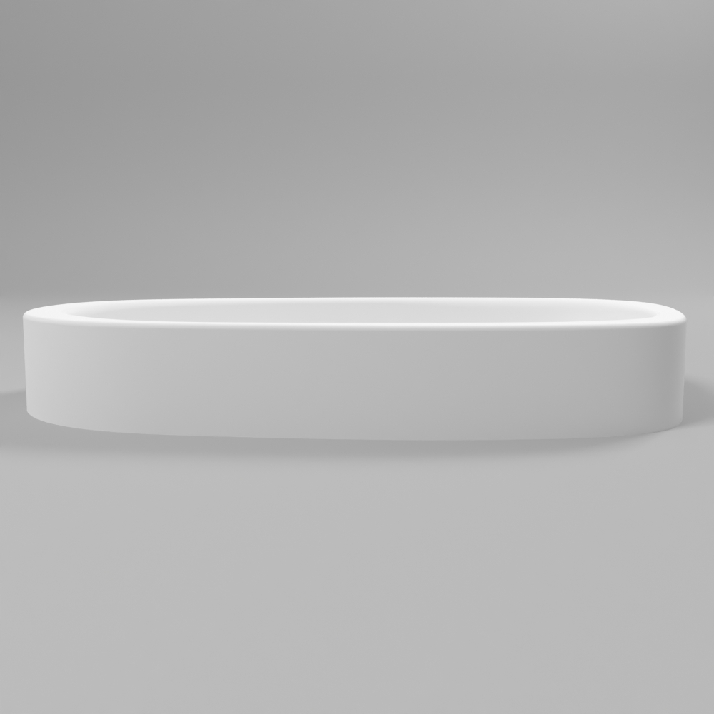 Умывальник WHITECROSS Moonstone E 70x35 (белый мат) иск. камень