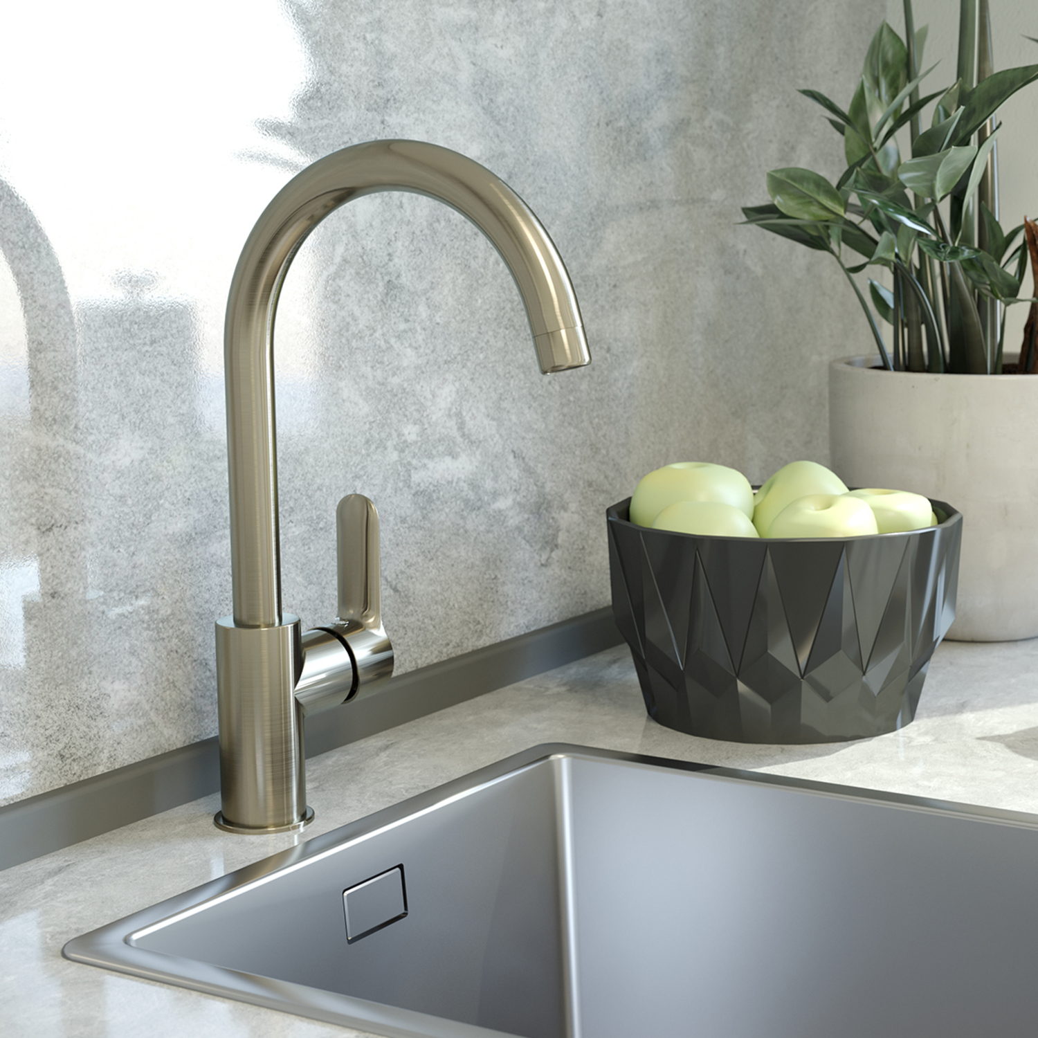 Смеситель для кухни IDDIS Cuba CU1BNJ0i05 хром глянцевый