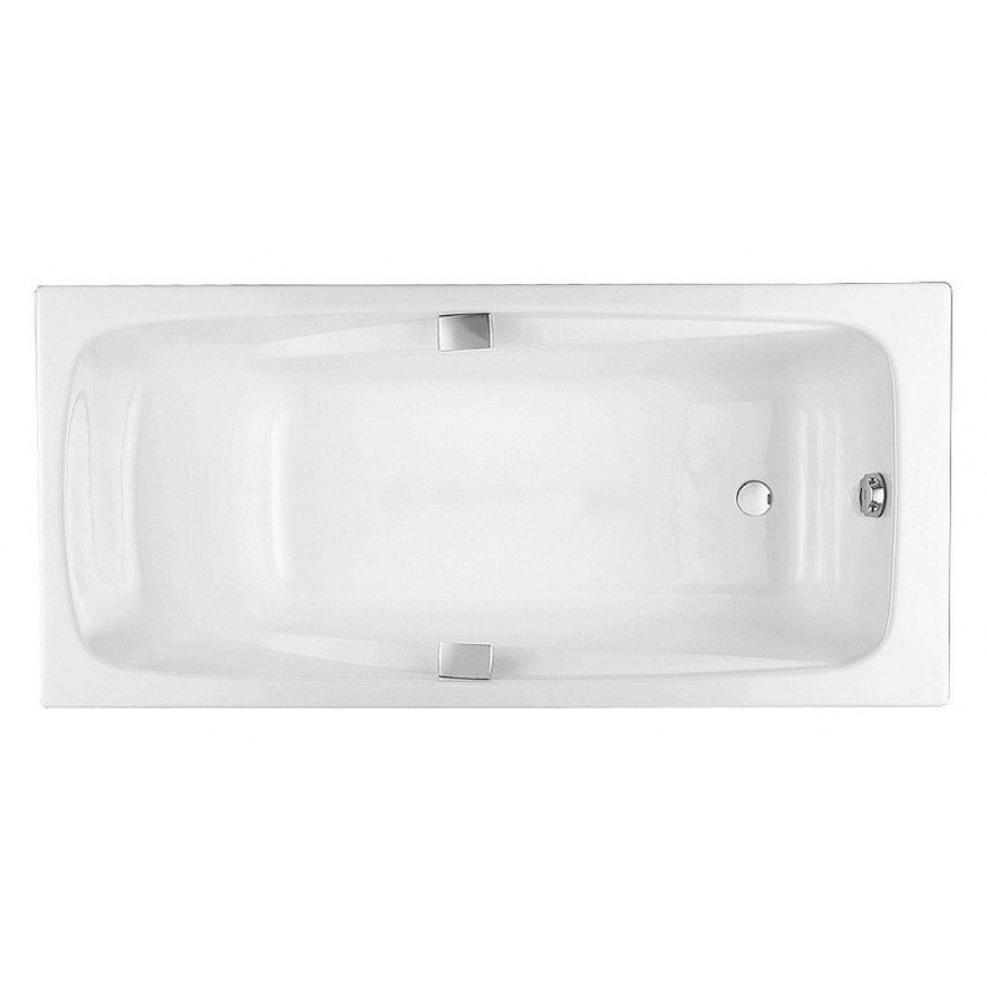 Чугунная ванна Jacob Delafon Repos 160x75 см c отверстиями под ручки