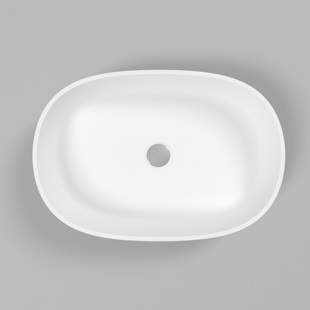 Умывальник WHITECROSS Opal 56x38 (белый мат) иск. камень