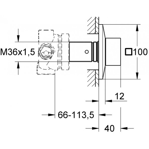 Переключатель для ванны с душем Grohe Allure Brilliant 19798000 хром