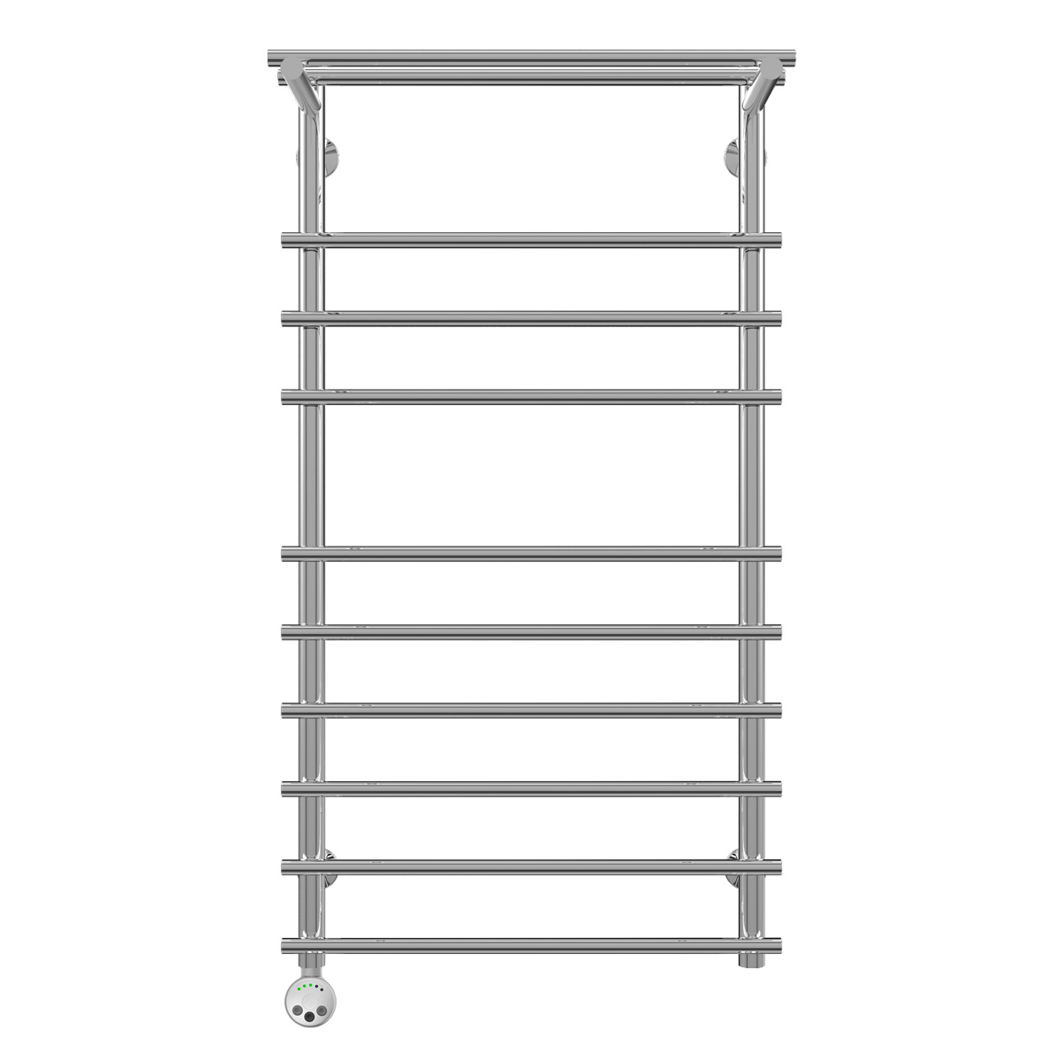 Полотенцесушитель электрический Terminus Ватра с полкой П10 500x996, ТЭН HT-1 300W, левый/правый