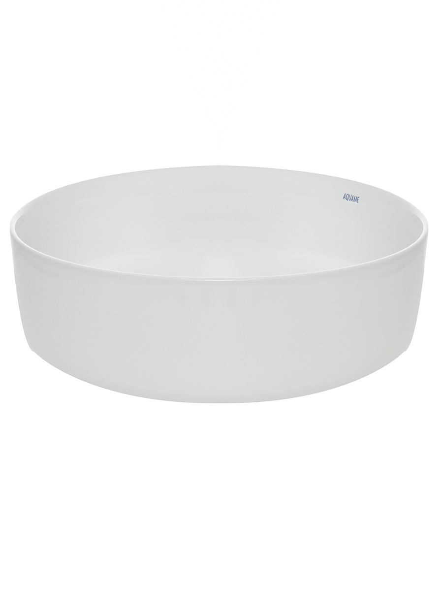 Раковина накладная 35.5см AQUAme AQM5012 белый