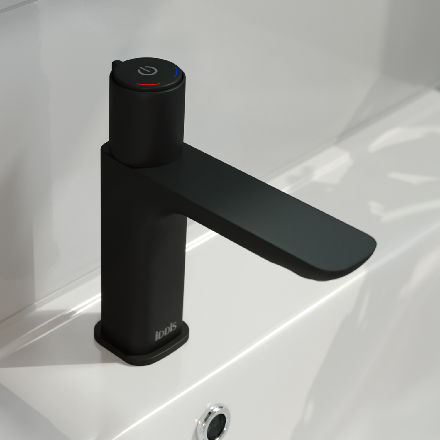 Смеситель для раковины IDDIS Slide SLIBLBTi01 черный матовый