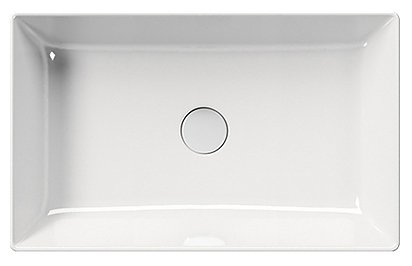 Раковина накладная 60см GSI Kube X 945311 белая