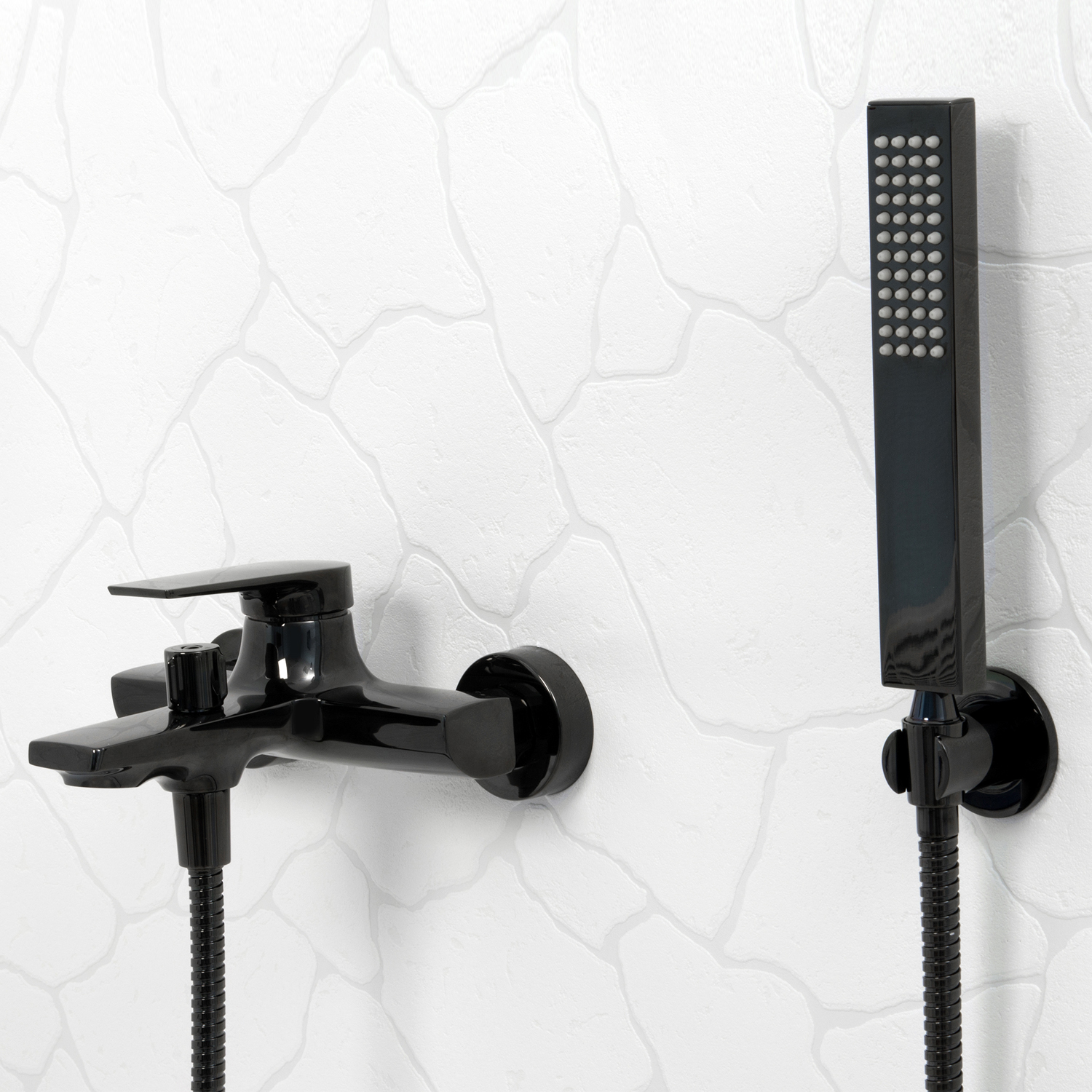 Смеситель для ванны с душем WasserKraft Glan 6601 черный