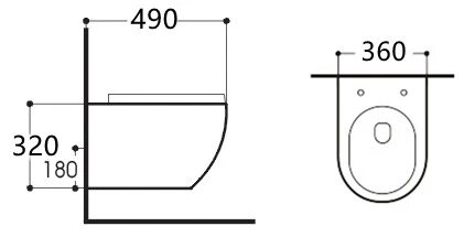 Унитаз подвесной Aquatek Европа AQ1900-00 с сиденьем Soft Close