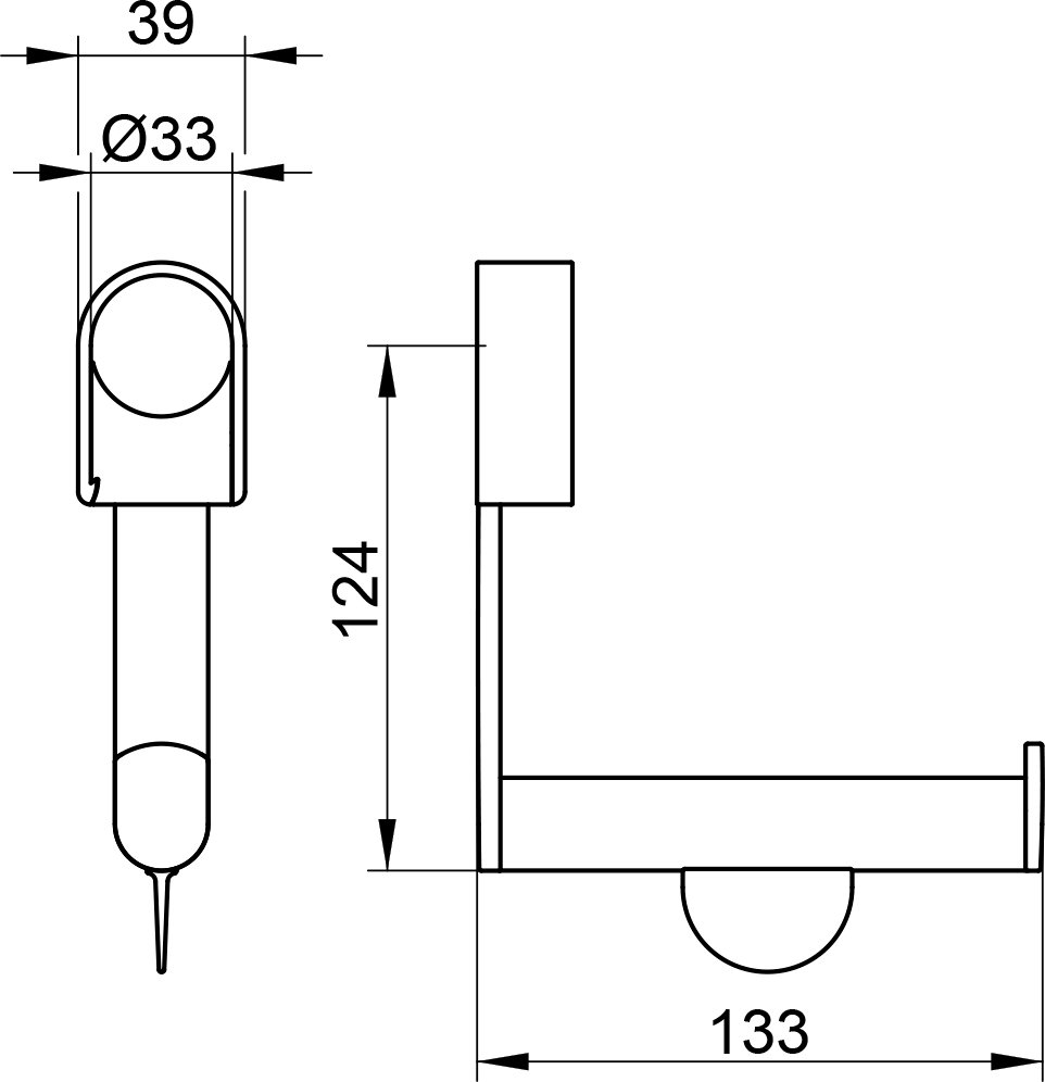 Держатель для туалетной бумаги Keuco Plan Care 34962010000 Хром