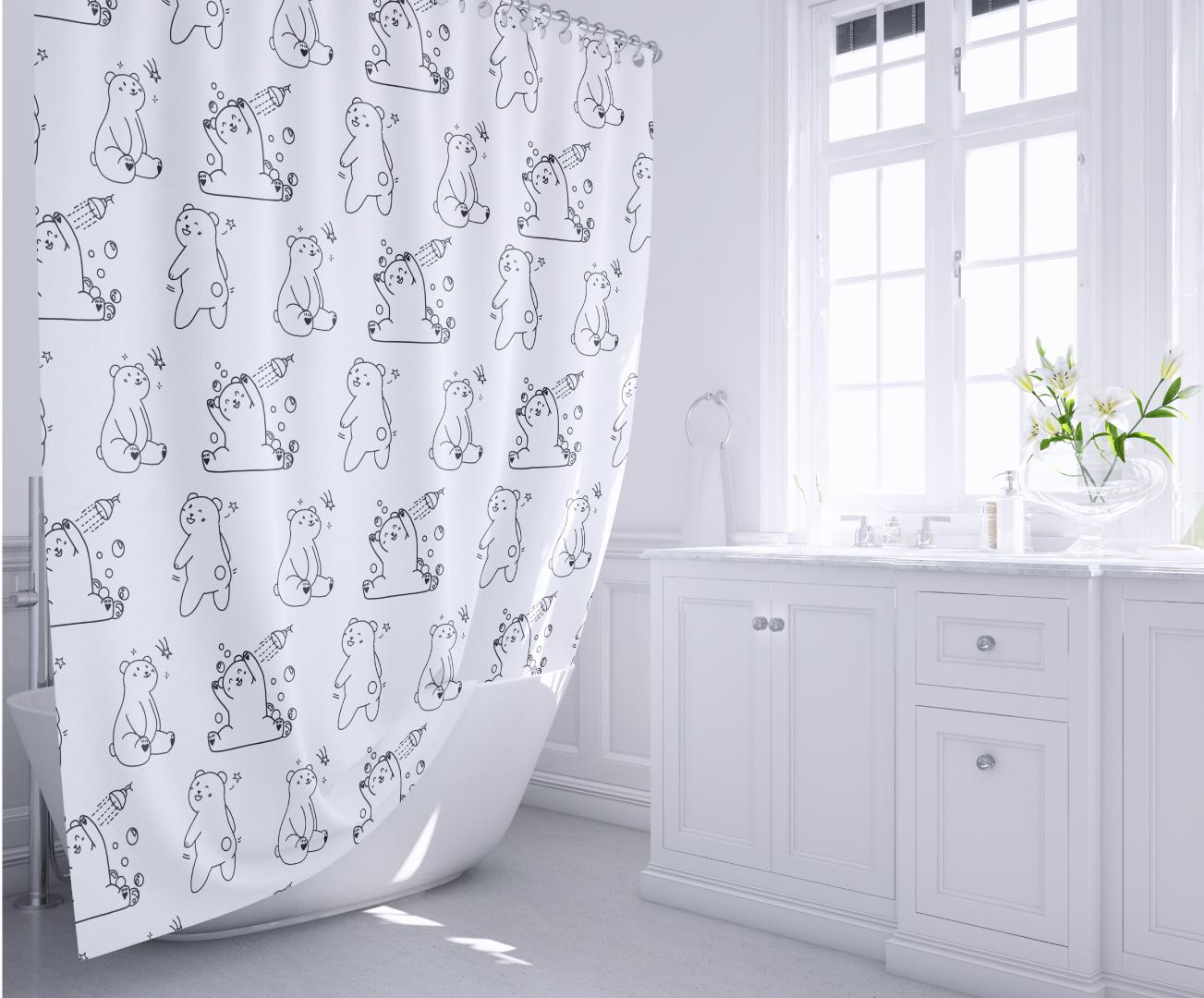 Шторка для ванной Fixsen Teddy Wash FX-1505
