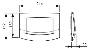 Кнопка смыва TECE Ambia 9240140 белый