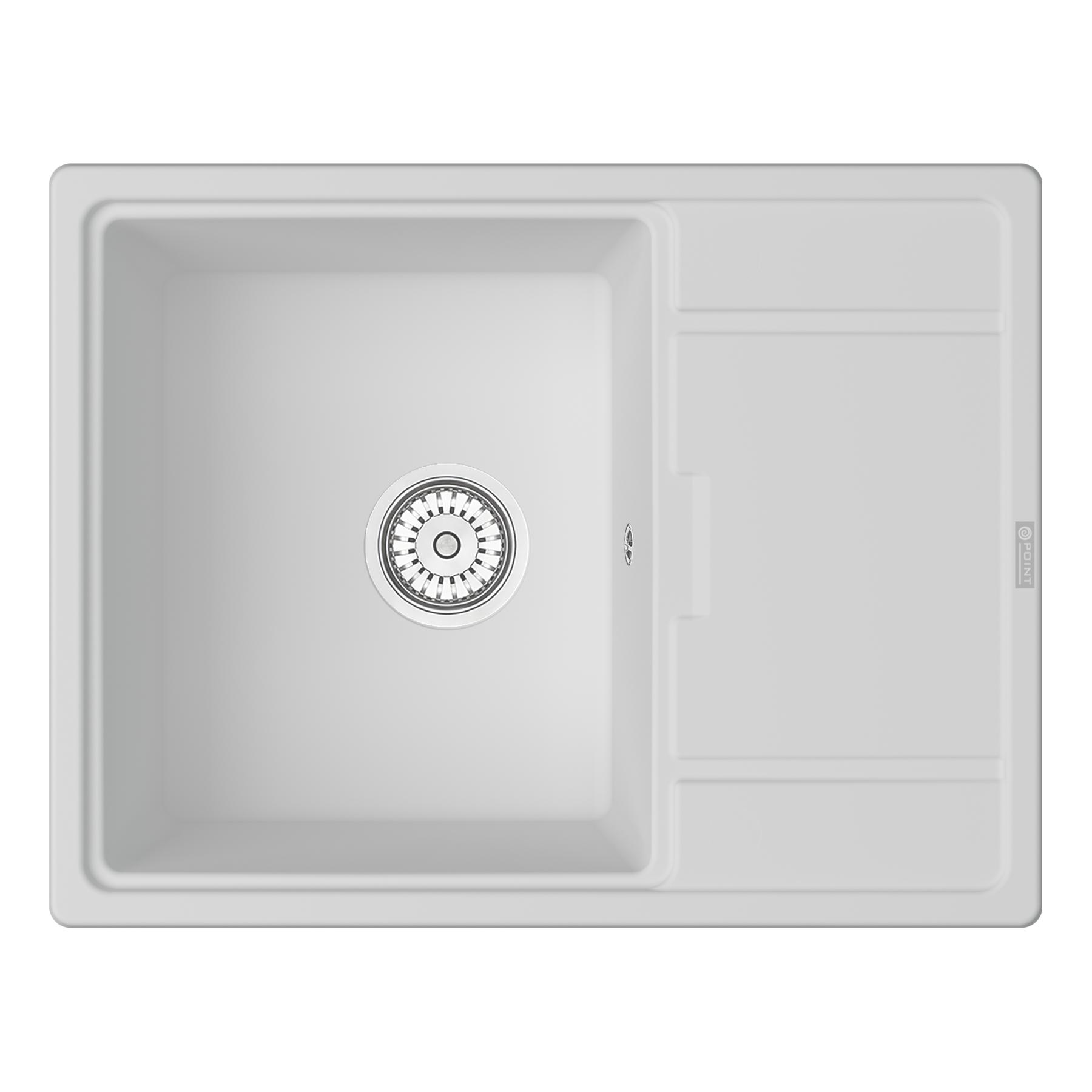 Мойка кухонная Point Стил 65 PN3009W, белый
