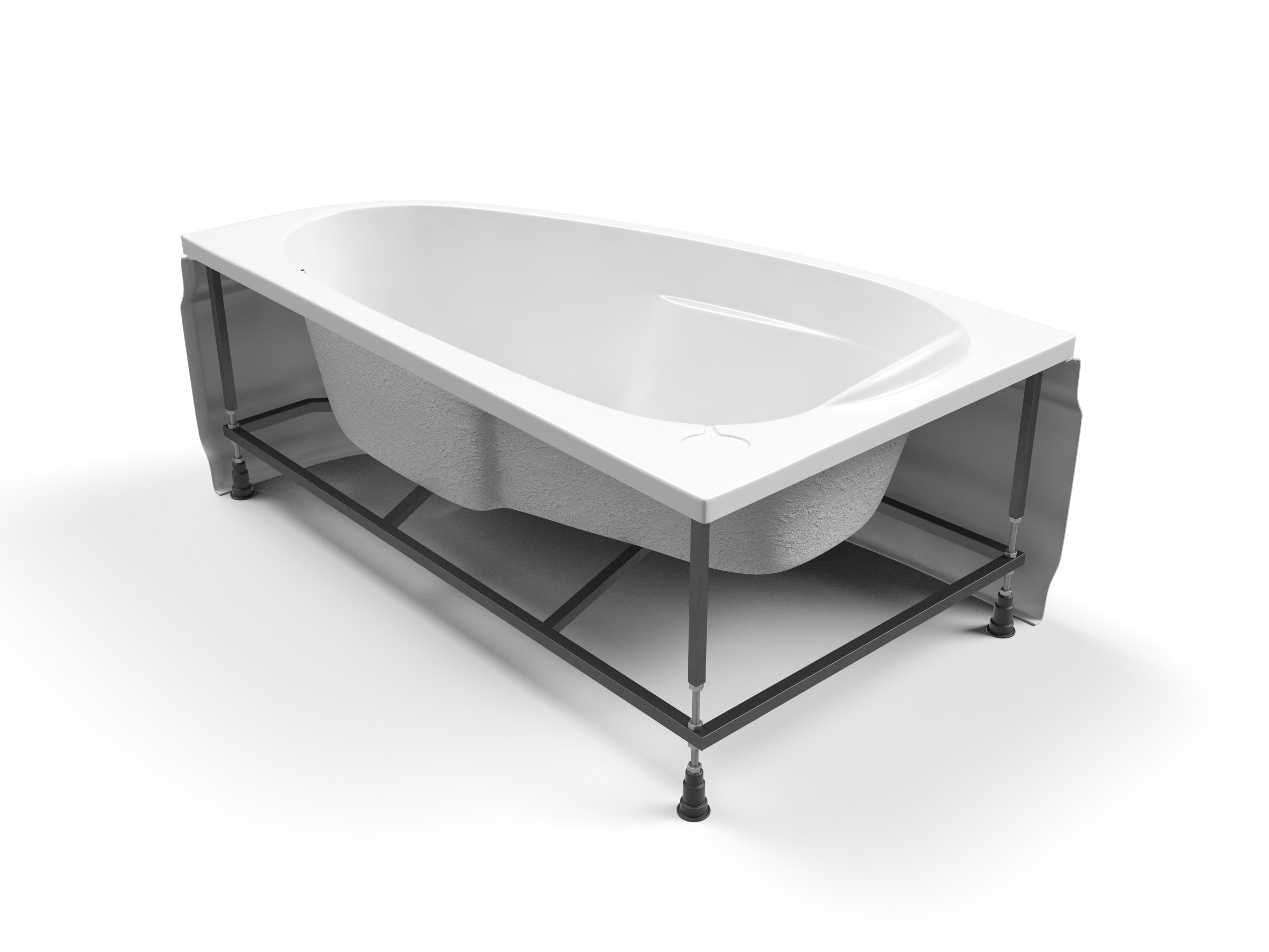 Ванна асимметричная Cersanit JOANNA 160x95 правая