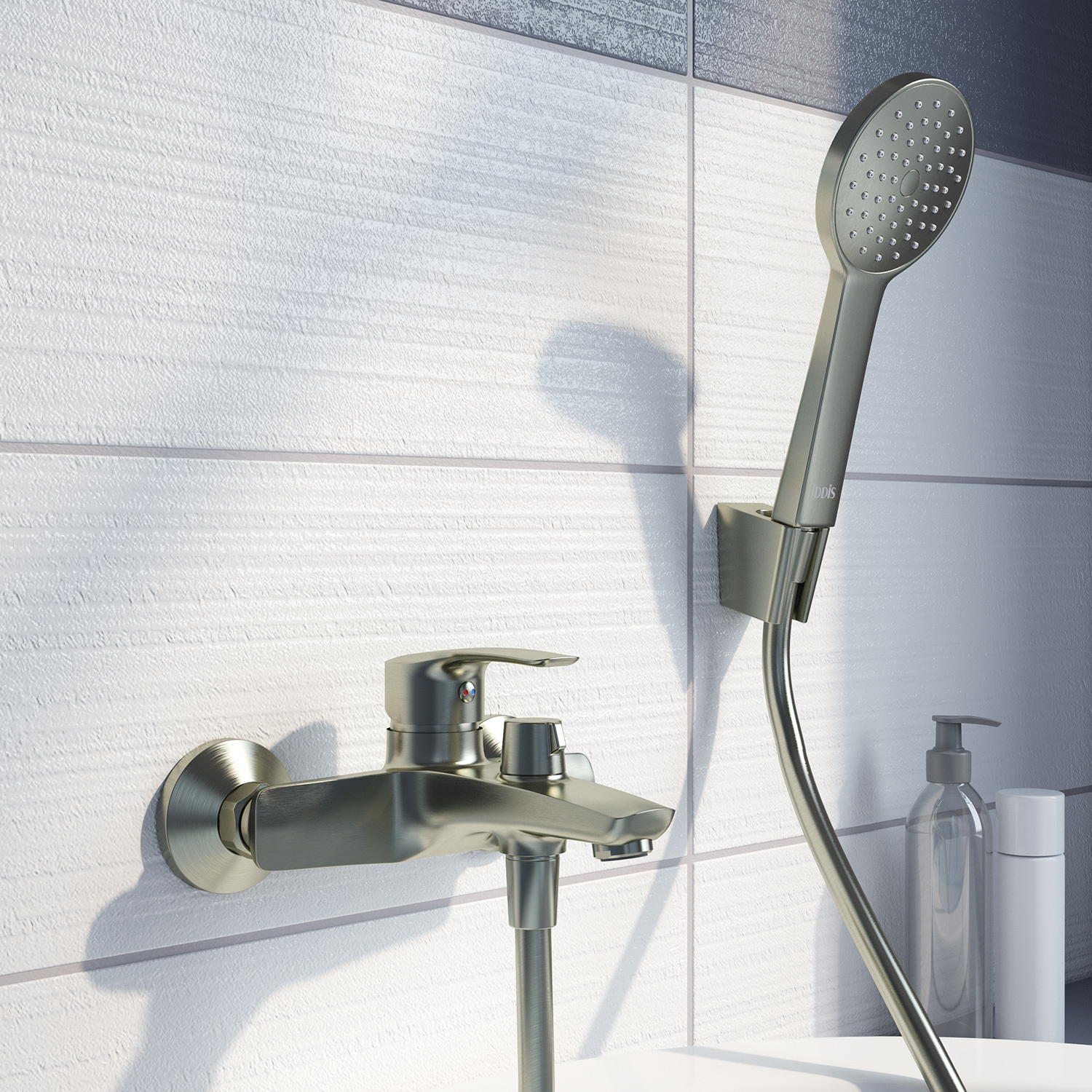 Смеситель для ванны с душем IDDIS Ray RAYBN02i02 сатин