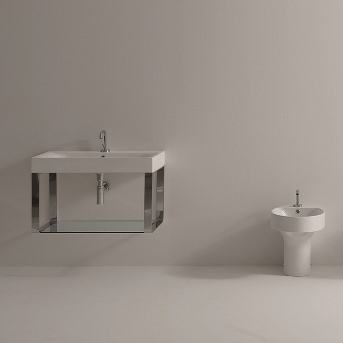 Раковина подвесная 80см Kerasan Cento 353301*1 белый