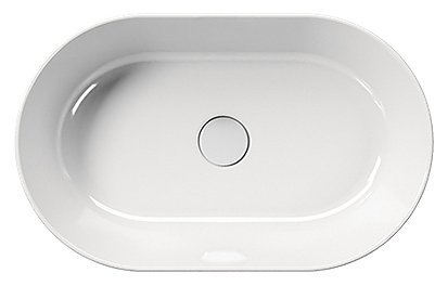 Раковина накладная 60см GSI Kube X 945811 белая