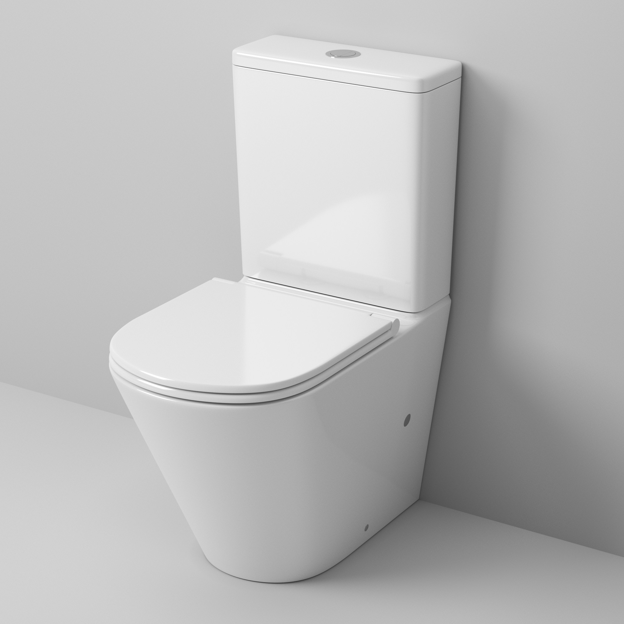 Напольный унитаз-компакт Grossman GR-4450S белый, с сиденьем микролифт