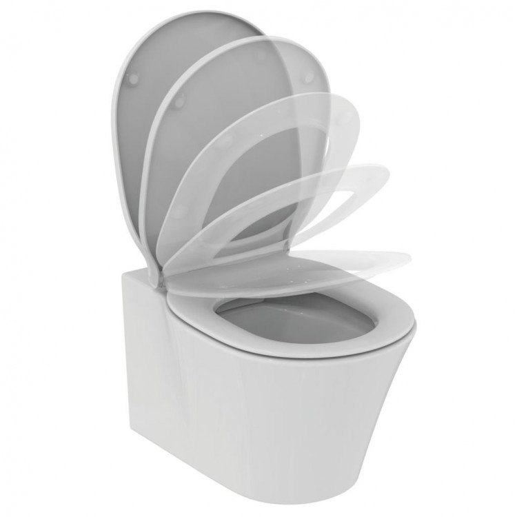 Пневматический промо-набор 4 в 1 Ideal Standard с унитазом K819501 CONNECT AIR Rimless, с сиденьем и крышкой E036801, с инсталляцией PROSYS 120 P и пневматической панелью смыва OLEAS™ P1