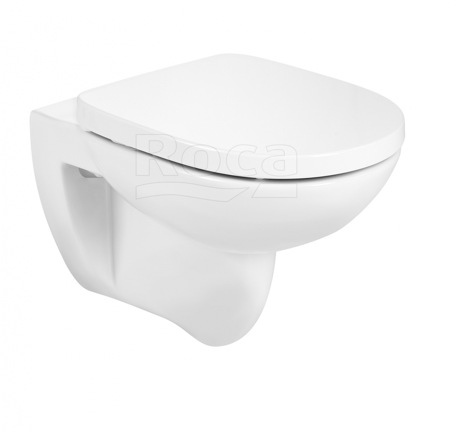 Комплект унитаза с инсталляцией Roca Debba round 893104980, глубина унитаза 54см, без клавиши в комплекте, с микролифтом, безободковый, быстросъемное