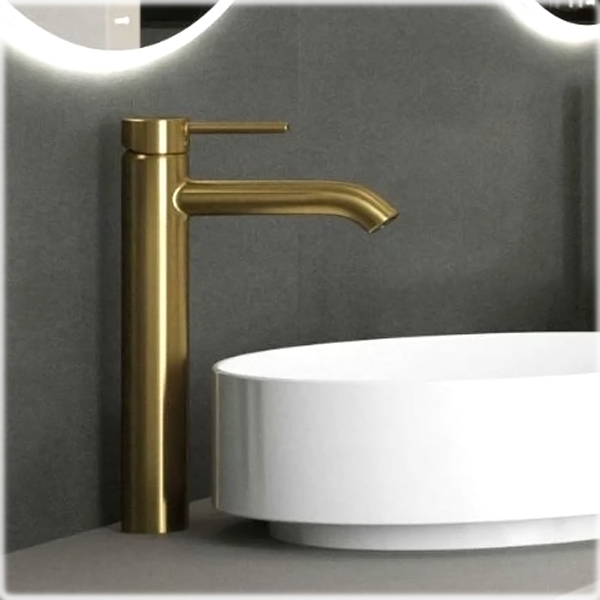 Смеситель для раковины Kludi Bozz 38286N076 золото матовое