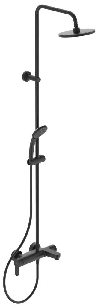 Душевая стойка со смесителем Ideal Standard IdealRain Cerafine O BC749XG черный матовый