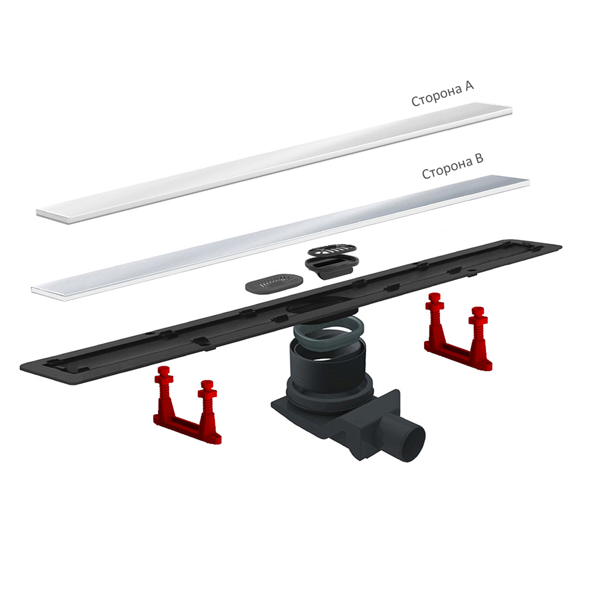 Душевой лоток Pestan Confluo Frameless Line 950 White Glass