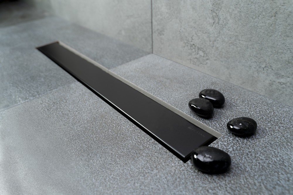 Душевой лоток Pestan Confluo Frameless Line 300 Black Matte