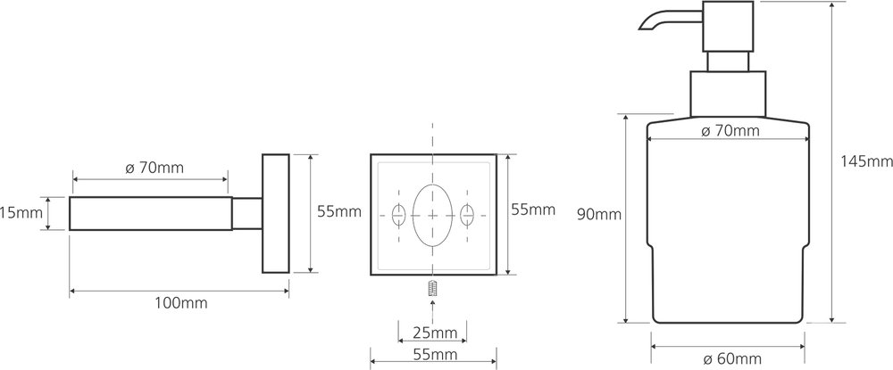 Дозатор для жидкого мыла Bemeta Beta 132109102 Хром