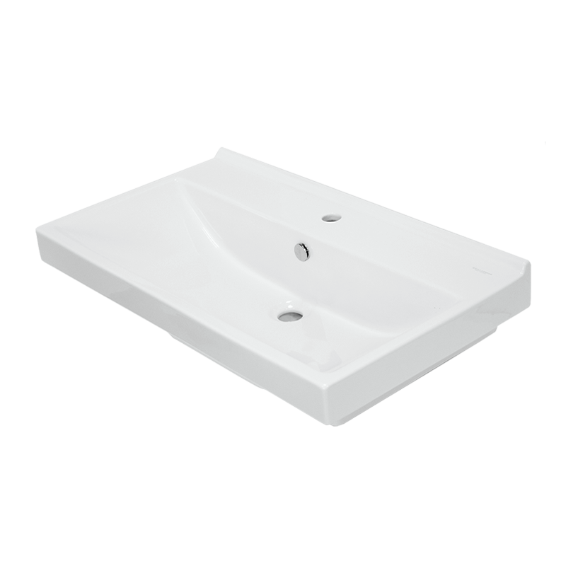 Раковина встраиваемая сверху 80см Sanita Luxe Fest FST80SLWB01 белый