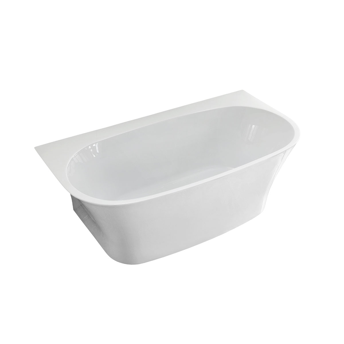Ванна акриловая Vincea VBT-423-1700, 1700*900*600, цвет белый, слив-перелив в комплекте, хром