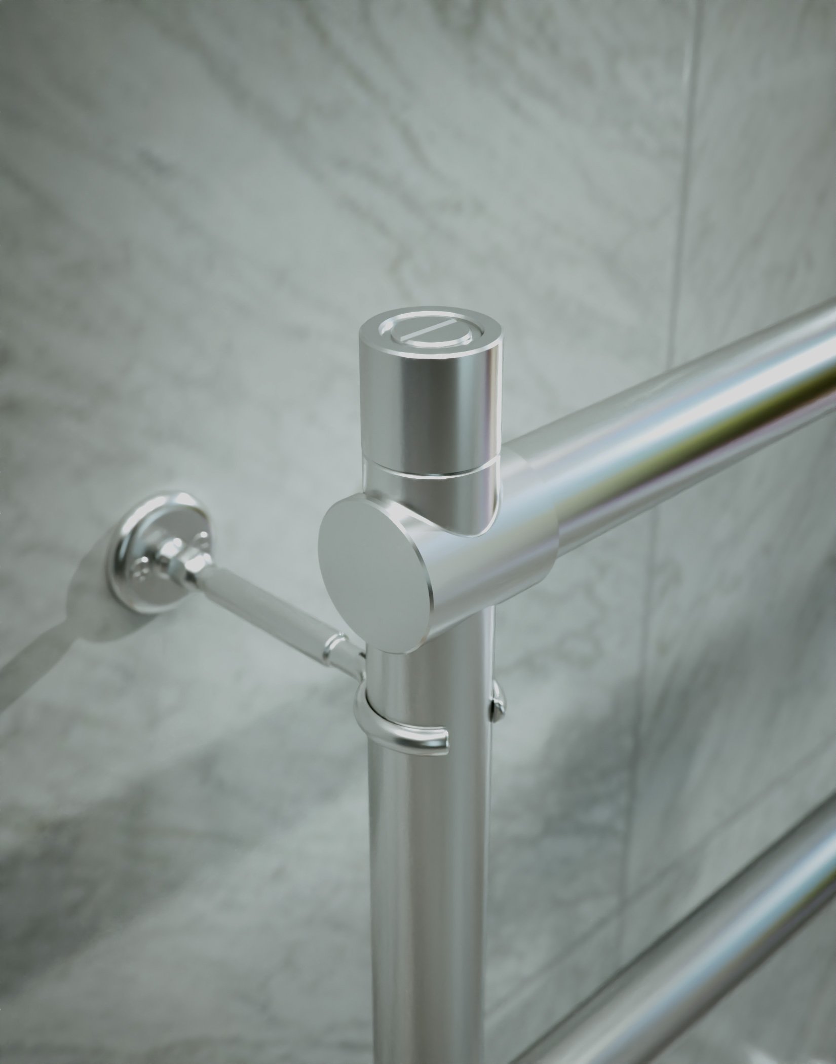 Полотенцесушитель водяной Margaroli Sole 442-4 4424704CRN 720х535 хром