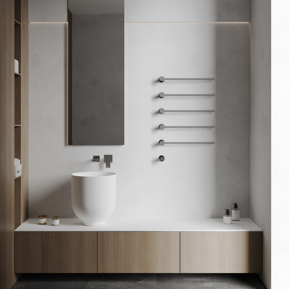 Полотенцесушитель электрический ABBER Charme AH4005 хром