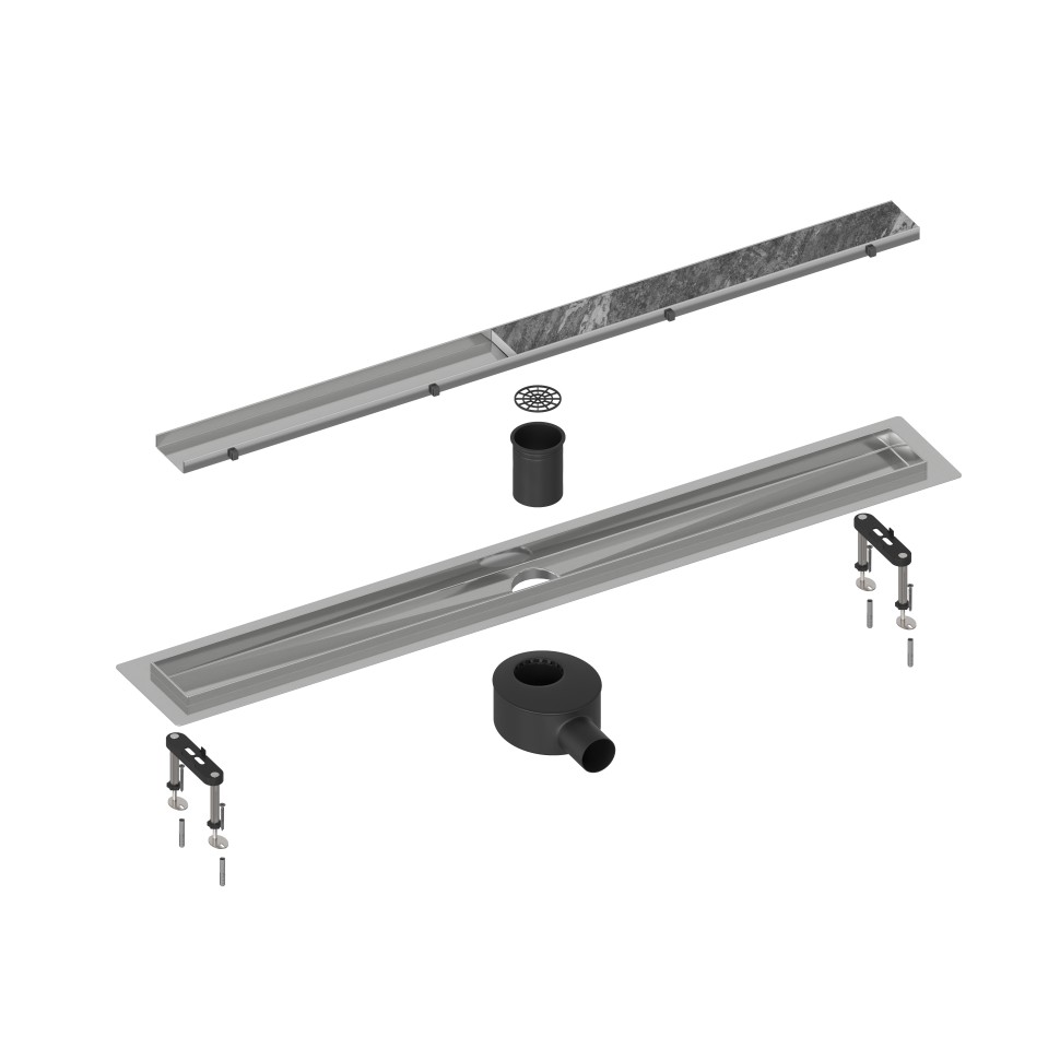 Душевой лоток (двухсторонняя решетка) TIMO Drain System DS230207/00, хром