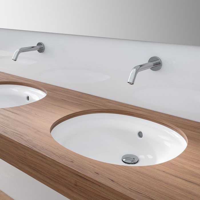 Раковина встраиваемая снизу 55см TOTO Public LW764Y#XW белый