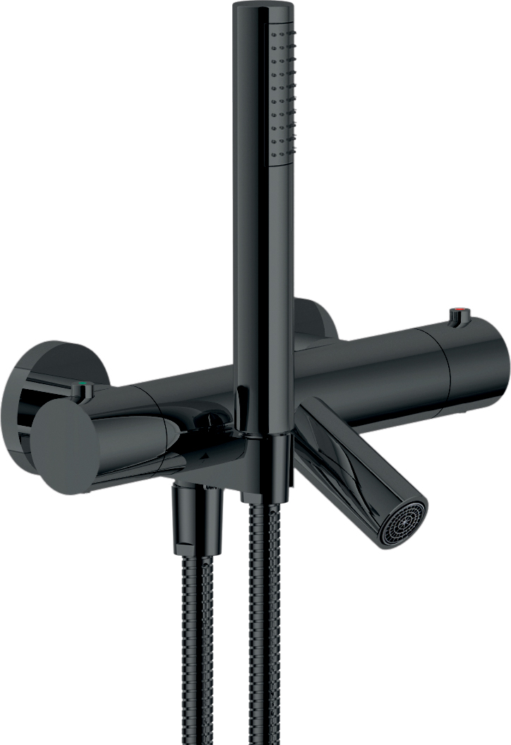 Термостат для ванны с душем Nobili Velis VE125010/2FLP черный