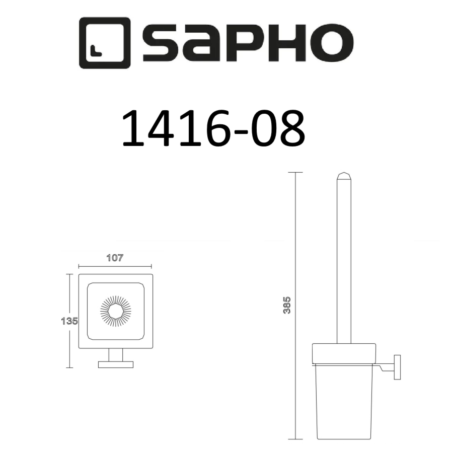 Ершик Sapho APOLLO 1416-08 хром