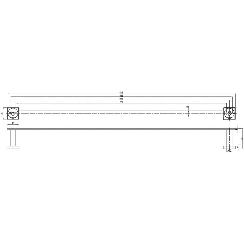 Полотенцедержатель Villeroy & Boch Elements-Striking TVA15200300061 хром
