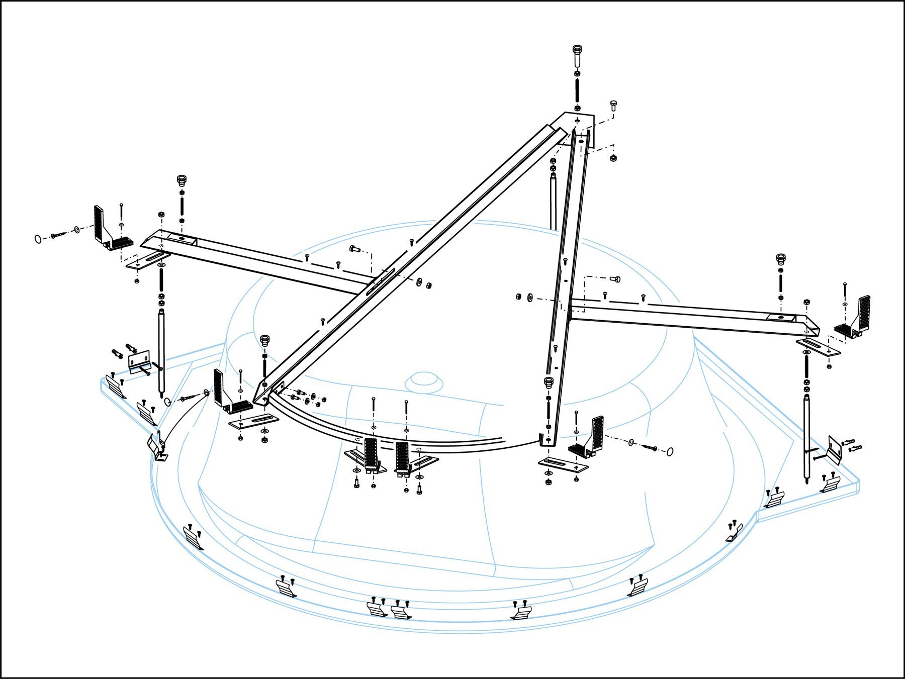 Металлический каркас Cezares FI CORNER-MF