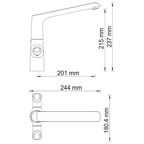 Термостат для душа WasserKraft Neime 1944 Thermo хром