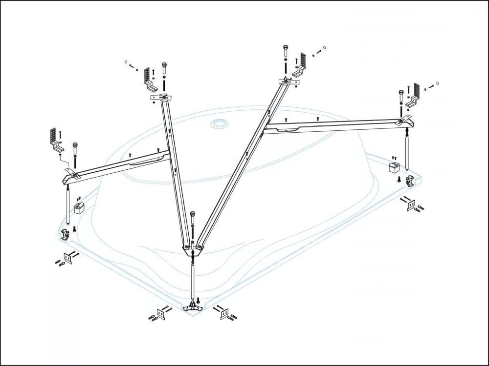 Металлический каркас Cezares TEBE-MF-L