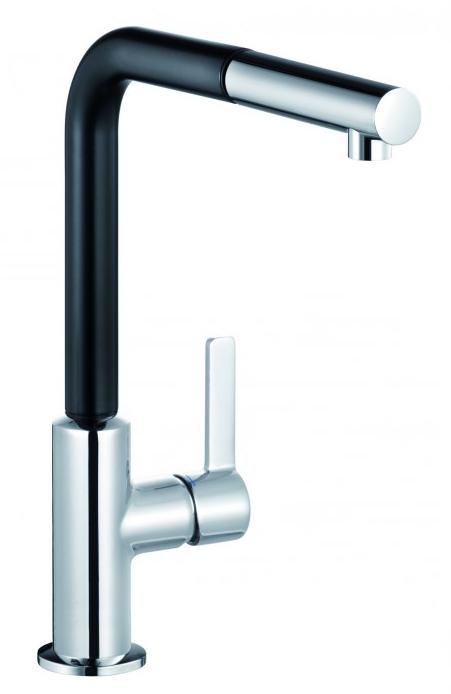 Смеситель для кухни Kludi L-INE S 408518775 хром/черный матовый
