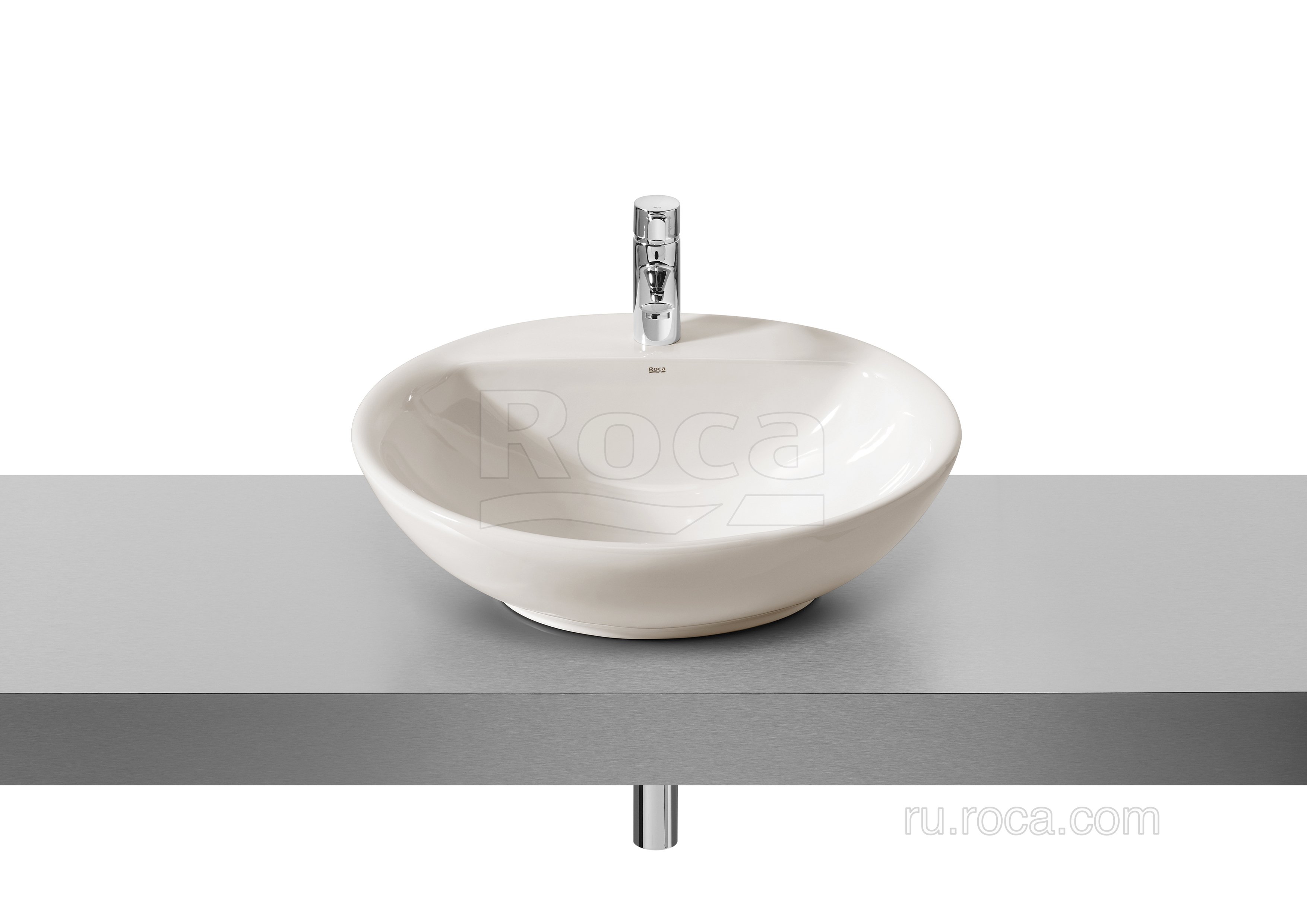 Раковина накладная 60см Roca Fontana 32787700N белый