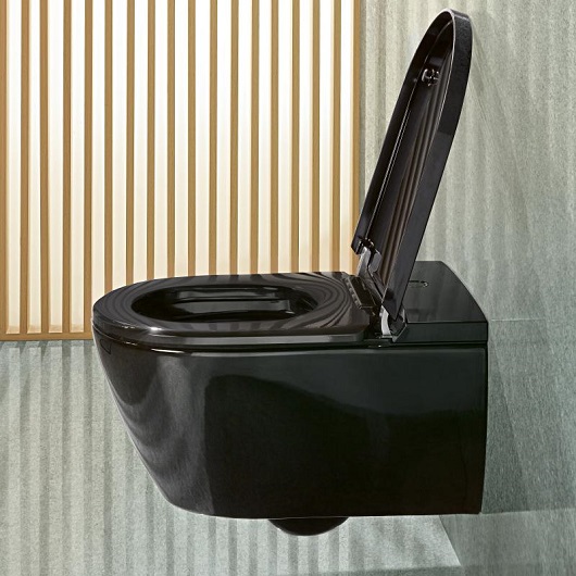 Унитаз-биде подвесной Villeroy & Boch ViClean-I100 V0E100S0 черный